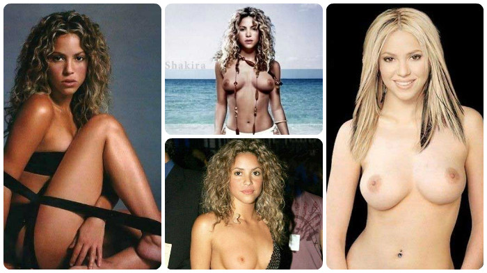 Shakira poses completely nude
