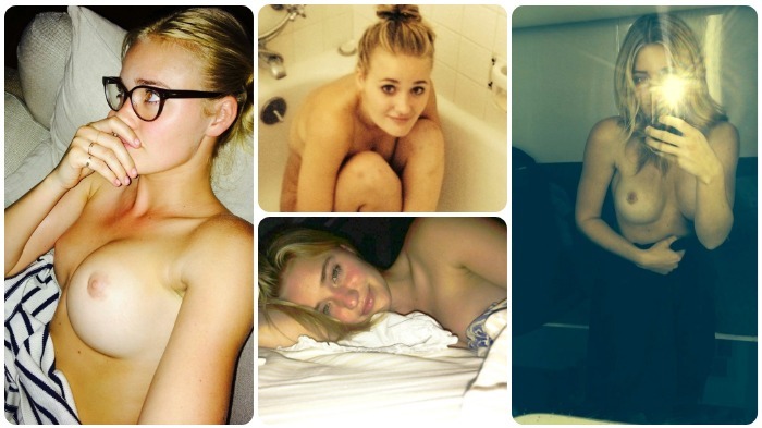 AJ Michalka poses completely naked