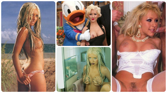 Christina Aguilera does a completely nude photo shoot. Gallery - 1